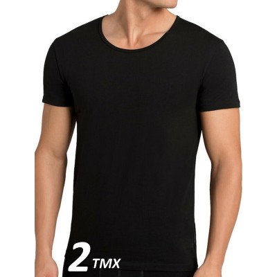 ΦΑΝΕΛΑ SLOGGI MEN SH03 O-NECK 01 ΜΑΥΡΟ 2ΤΜΧ 