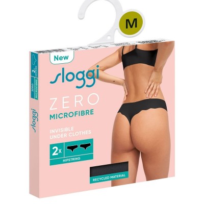 ΣΛΙΠΑΚΙ SLOGGI ZERO MICROFIBRE 2.0 H HIPSTRING ΜΑΥΡΟ 2TMX 
