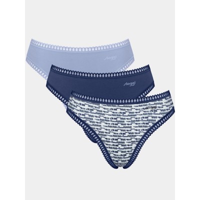 ΣΛΙΠΑΚΙ SLOGGI GO CRUSH HIGH LEG  ΕΜΠΡΙΜΕ/ΜΑΡΙΝ/ΣΙΕΛ 3 ΤΕΜ.