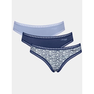 ΣΛΙΠΑΚΙ SLOGGI GO CRUSH MINI ΕΜΠΡΙΜΕ/ΜΑΡΙΝ/ΣΙΕΛ  3ΤΜΧ 