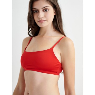 ΜΑΓΙΟ BLU4U 'SOLIDS' CROP ΚΟΚΚΙΝΟ CUP Β ΜΑΓΙΟ BLU4U 'SOLIDS' CROP ΚΟΚΚΙΝΟ CUP Β