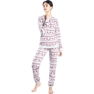 ΠΥΤΖΑΜΑ ΒΑΜΒΑΚΕΡΗ DREAMS ΓΚΡΙ ΜΕΛΑΝΖΕ