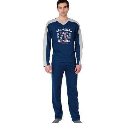 ΠΥΤΖΑΜΑ ΦΟΥΤΕΡ MARIO-UOMO ΜΠΛΕ