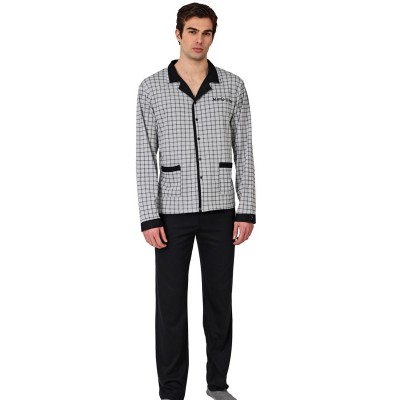 ΠΥΤΖΑΜΑ ΙΝΤΕΡΛΟΚ MARIO-UOMO ΜΑΥΡΟ