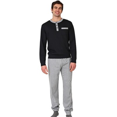 ΠΥΤΖΑΜΑ  ΙΝΤΕΡΛΟΚ MARIO-UOMO ΜΑΥΡΟ