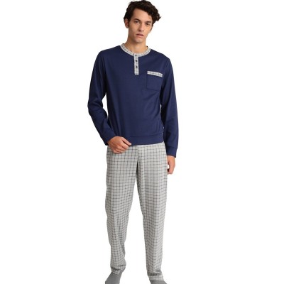 ΠΥΤΖΑΜΑ  ΙΝΤΕΡΛΟΚ MARIO-UOMO ΜΠΛΕ