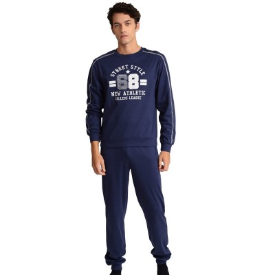 ΠΥΤΖΑΜΑ  ΙΝΤΕΡΛΟΚ MARIO-UOMO ΜΠΛΕ