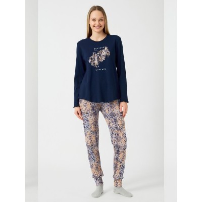 ΠΥΤΖΑΜΑ ΒΑΜΒΑΚΕΡΗ MINERVA  WILD BLUE