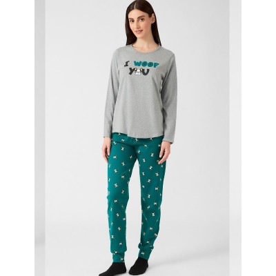 ΠΥΤΖΑΜΑ ΒΑΜΒΑΚΕΡΗ MINERVA  ΓΚΡΙ BULIDOG