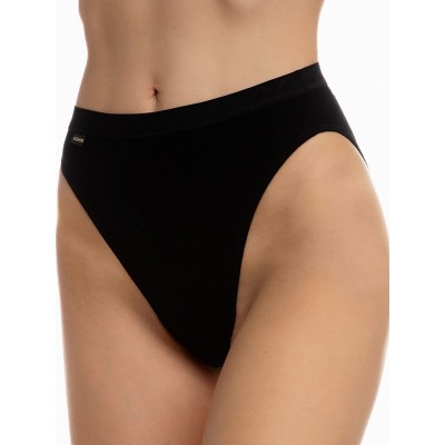 MΙΝΕΡΒΑ  COTTON-LYKRA SLIP ΜΑΥΡΟ 2 TMX.