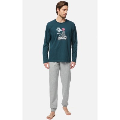 ΠΥΤΖΑΜΑ ΒΑΜΒΑΚΕΡΗ MINERVA ΠΕΤΡΟΛ/ΓΚΡΙ ΜΕΛΑΝΖΕ