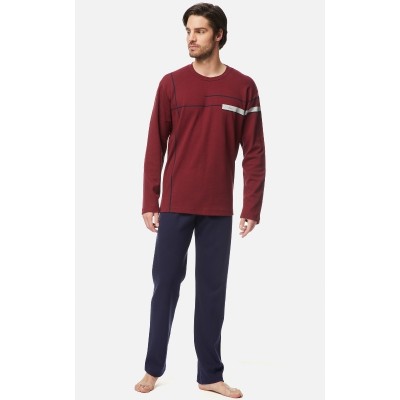 ΠΥΤΖΑΜΑ ΒΑΜΒΑΚΕΡΗ MINERVA ΜΠΟΡΝΤΩ/ΜΑΡΙΝ