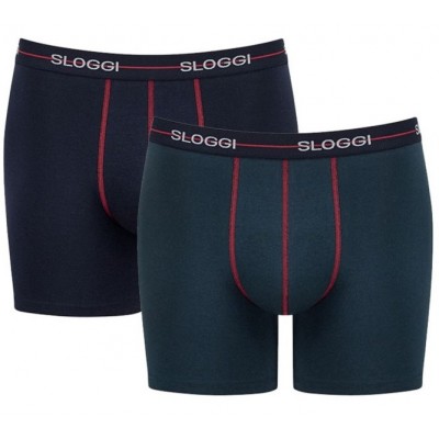 ΜΠΟΞΕΡΑΚΙ SLOGGI MEN START SHORT ΠΕΤΡΟΛ/ΣΚΟΥΡΟ ΜΠΛΕ 2ΤΜΧ